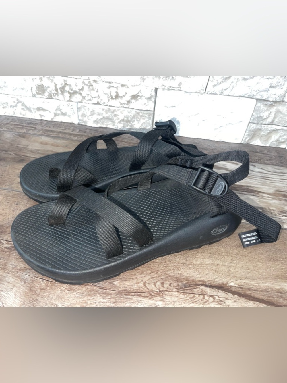 Chaco Black Strappy Sandals